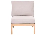 Garden 1-Seat Section RIVELLO Acacia Wood Light Brown_1156150