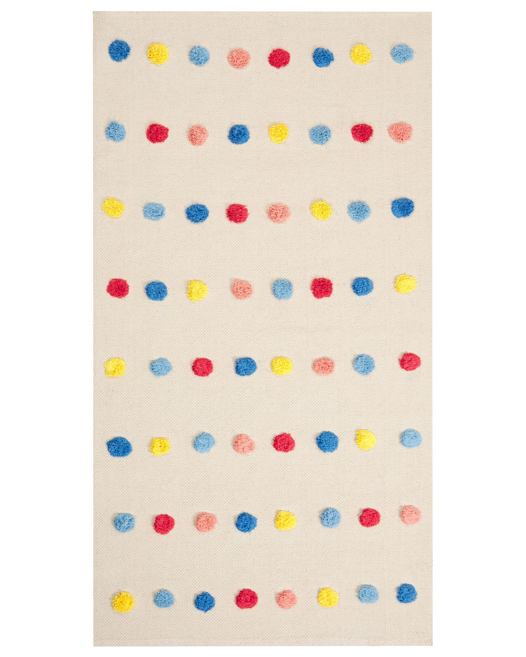 Detský bavlnený koberec 80 x 150 cm viacfarebný LELES_864138