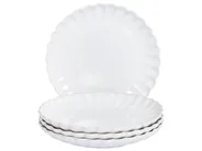 Set di 4 piatti da antipasto NETTLE Gres porcellanato Bianco_957413