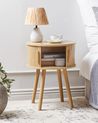 Round Bedside Table Light Wood SELAH_935541