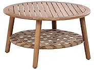 Garden Coffee Table MILZANO 80 cm 80 cm Acacia Wood Brown_1182813