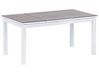 Lounge Set 3-teilig Aluminium weiss 5-Sitzer Auflagen grün MESSINA_929586