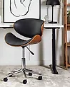 Desk Chair ROTTERDAM Faux Leather Black
