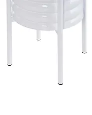 Magasított virágállvány GENTIANELLA 31 cm Fém Fehér_1190786
