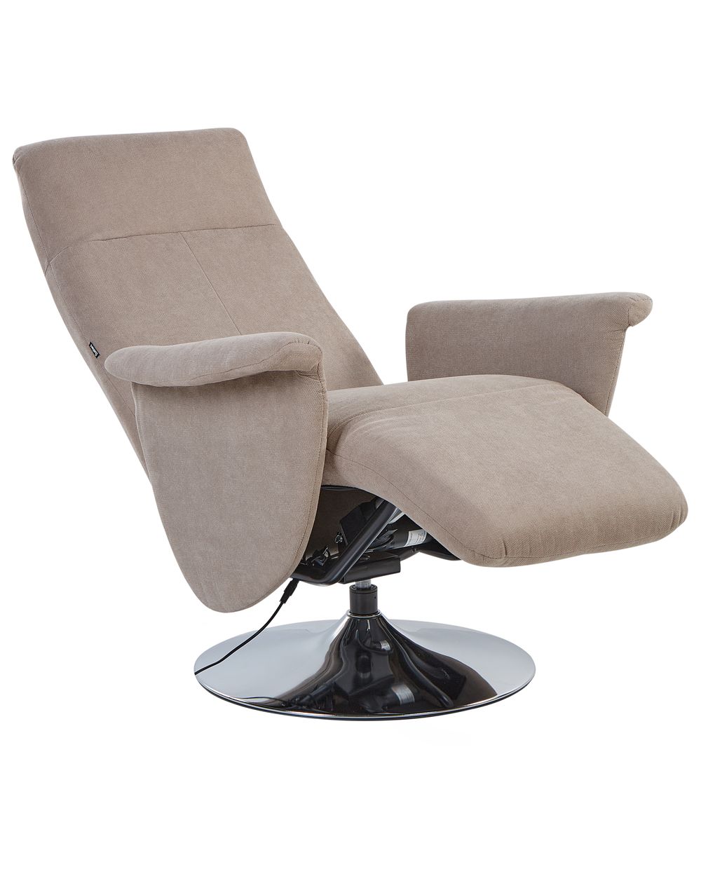 Fauteuil inclinable PRIME Repose-pieds inclus Tissu Taupe