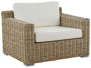 Set di divani da giardino 4 posti ARDEA Rattan Marrone chiaro_767050