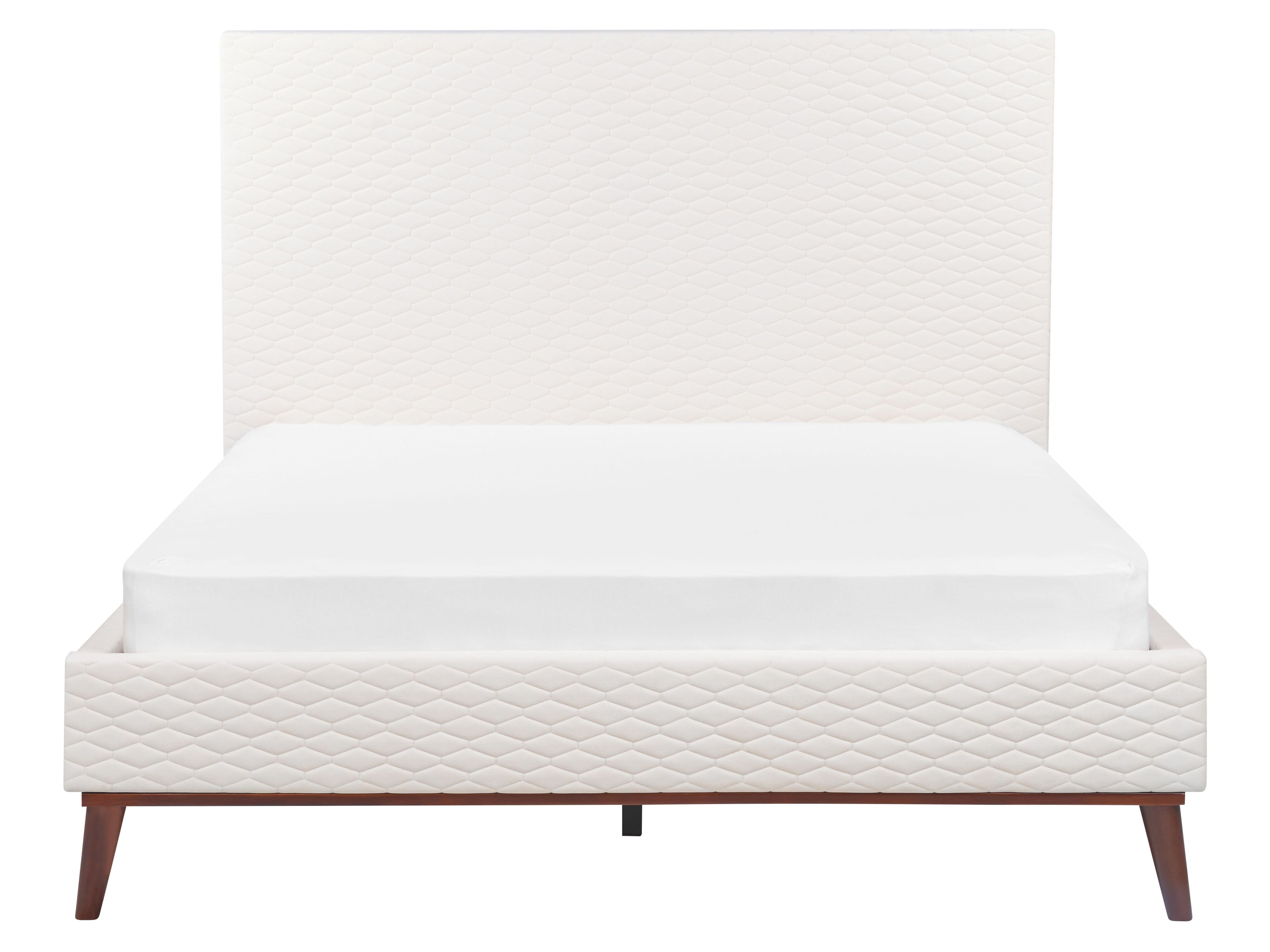 Parisänky sametti luonnonvalkoinen 140 x 200 cm BAYONNE | Beliani.fi