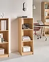 Háromszintes könyvespolc ZEHNA 117 cm Világosbarna