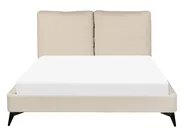 Lit avec sommier Bouclé MELLE 140 x 200 cm Beige_882568