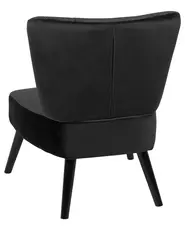 Armchair VAASA Velvet Black_719829