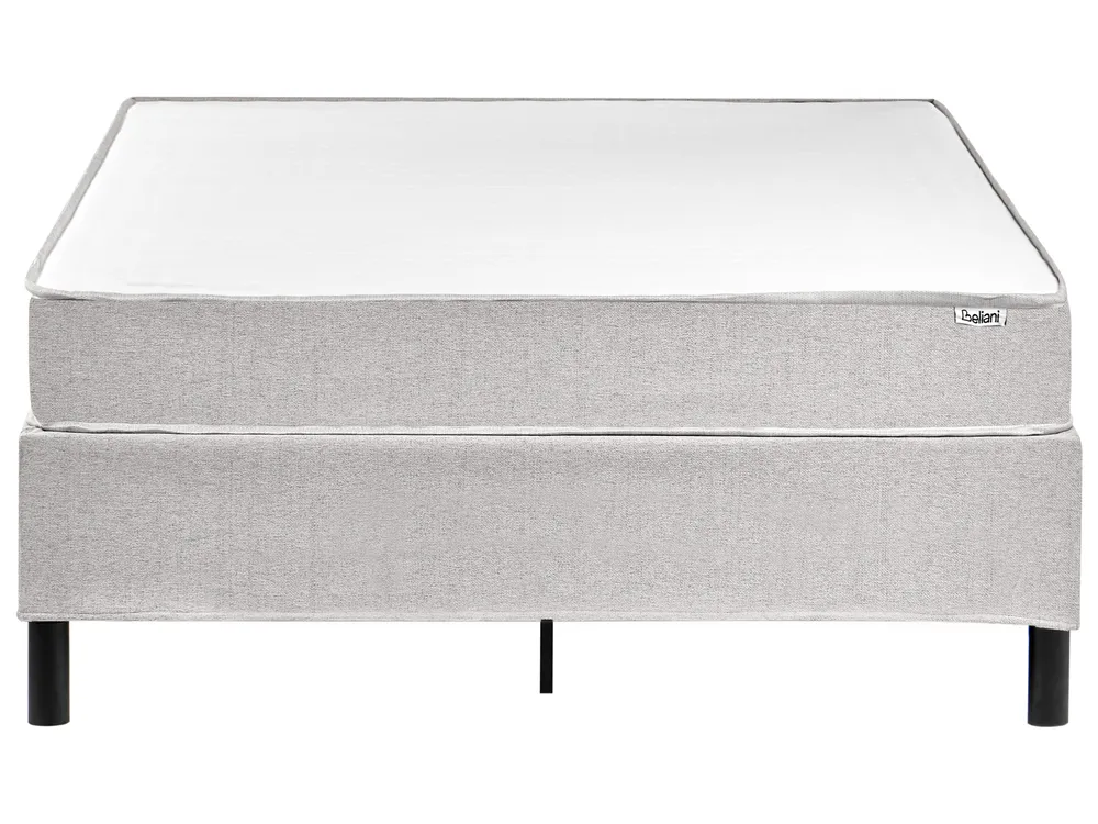 Divan Bed without Headboard Fabric COUNTESS 120 x 200 cm (EU Small Double) Light Grey_1054391
