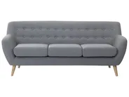 Sofa 3 Seater MOTALA Fabric Light Grey_259620