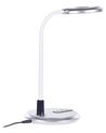 LED Desk Lamp Silver and White COLUMBA_853975