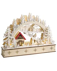 Decorazione natalizia LED GOKSJO 33 cm Marrone chiaro_1016889
