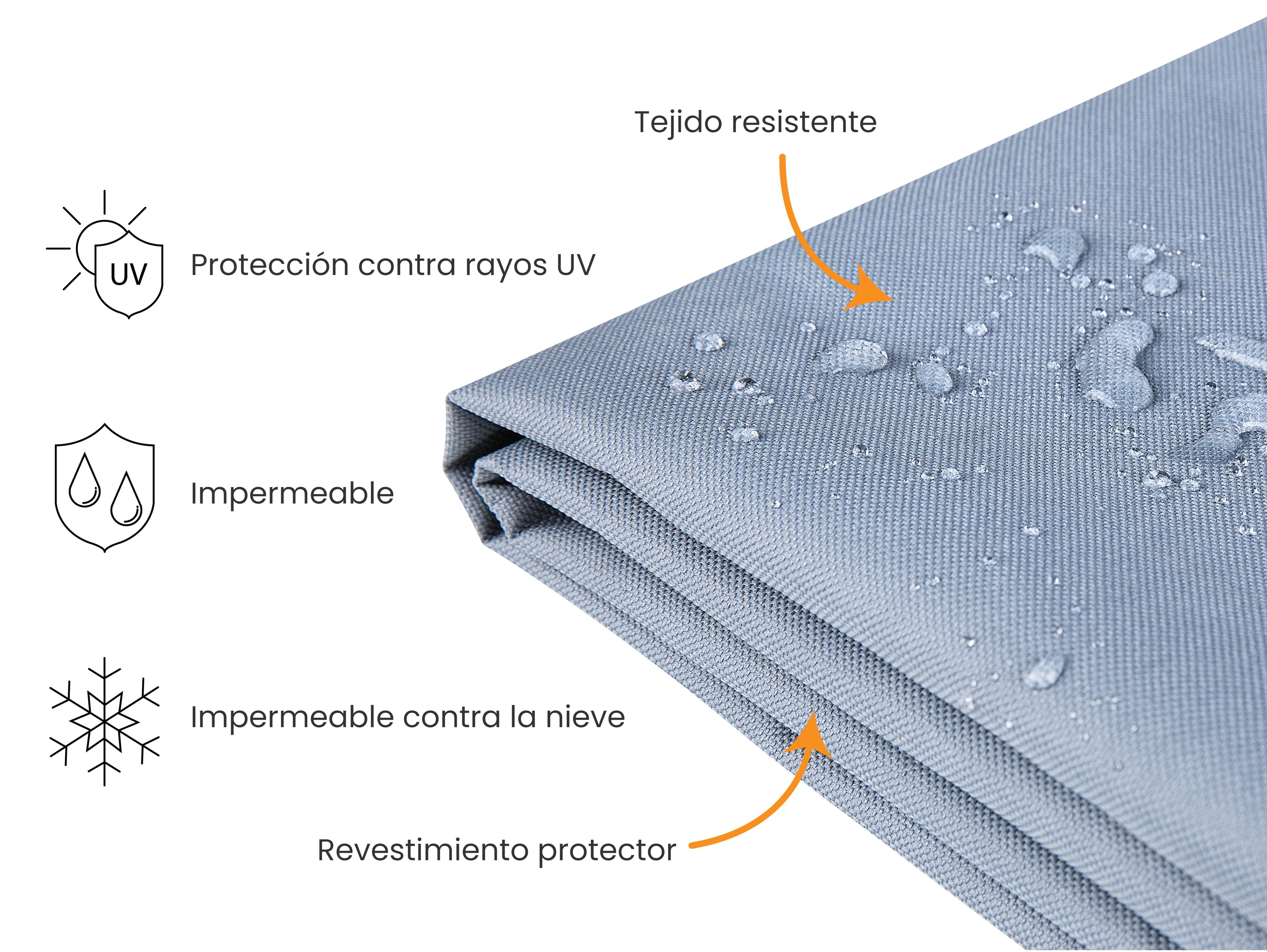 Funda de protección impermeable CHUVA 275 cm 230 cm 70 cm Gris_929790
