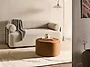 Pouffe MILLEN Velvet Golden Brown