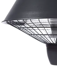 Riscaldatore a infrarossi da patio sospeso AMIATA 2100 W Nero_684020