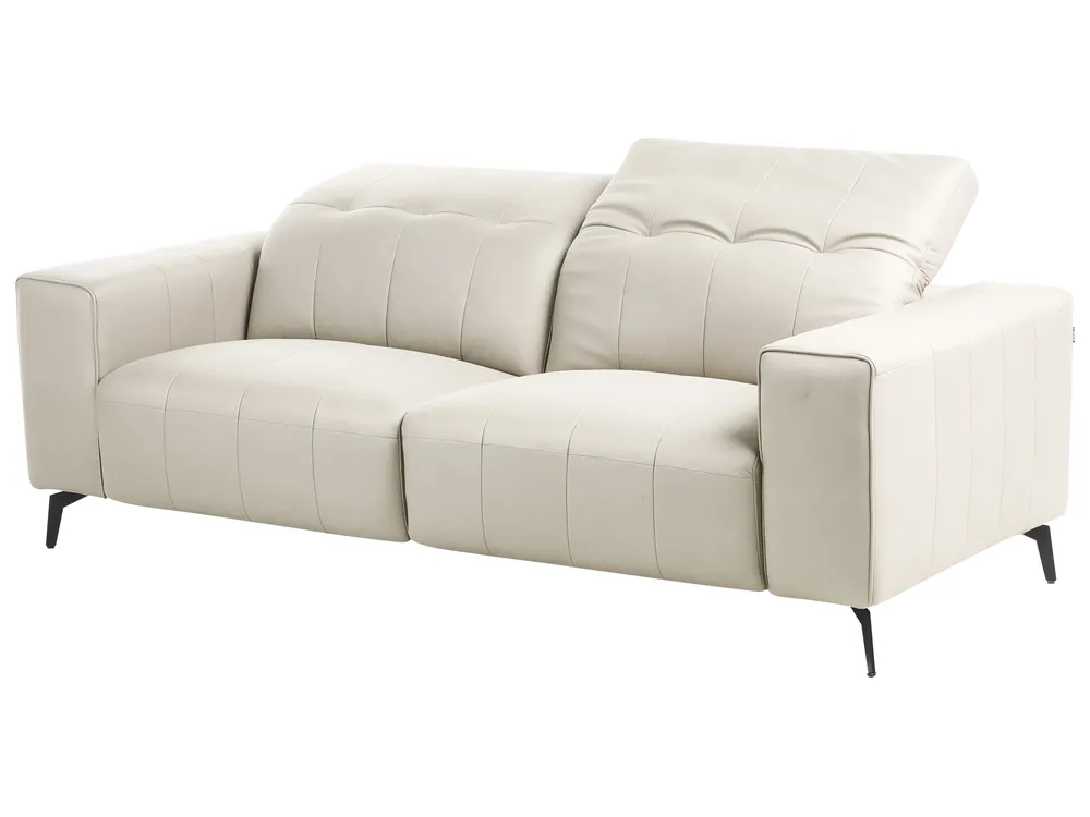 Sofa 3 Seater OMMEL Fabric Light Beige_1035669
