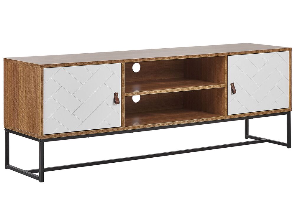 Mueble TV NUEVA Marrón claro/Blanco
