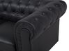 Canapé 3 places en cuir PU noir CHESTERFIELD BIG_708731