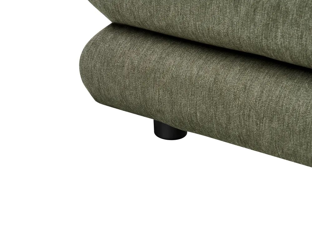 Waterbed Faux Linen LAVARDENS 180 x 200 cm (EU Super King) Green_971117