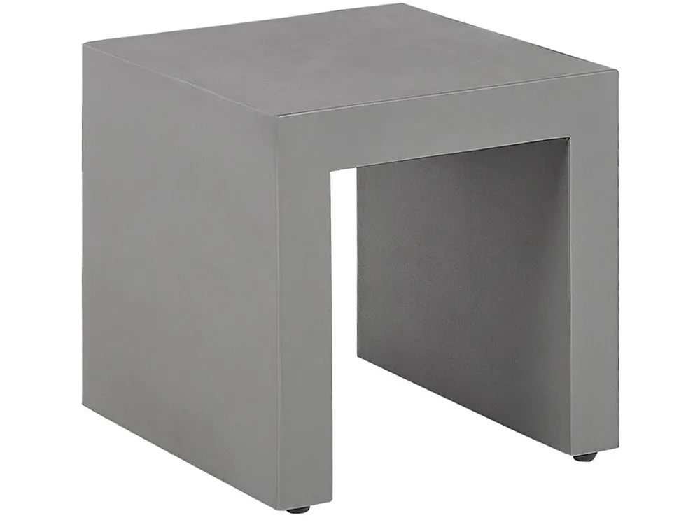 Garden Dining Set with Stools 6 Seater TARANTO Concrete Grey_804316