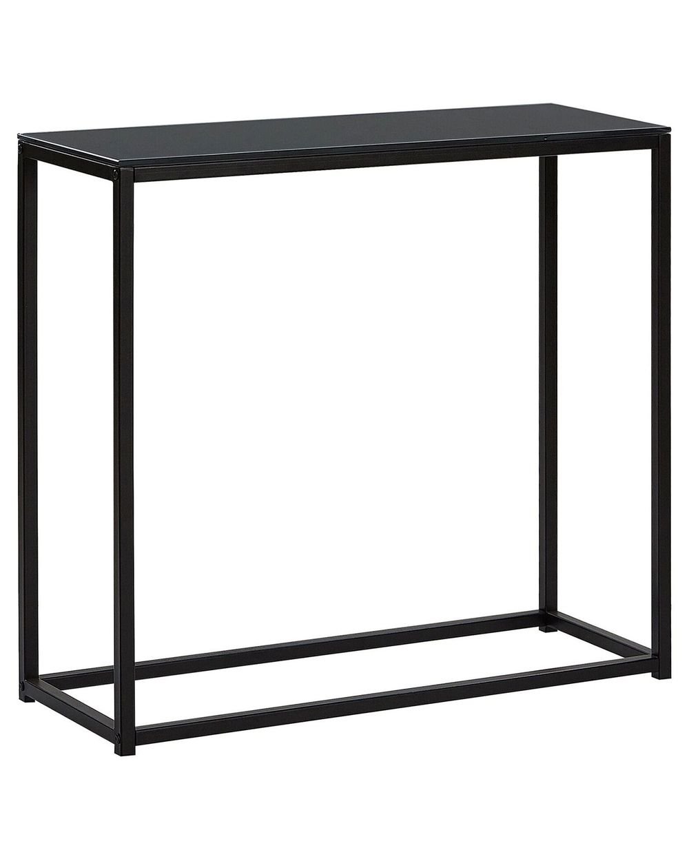 Console Table DELANO Tempered Glass Black