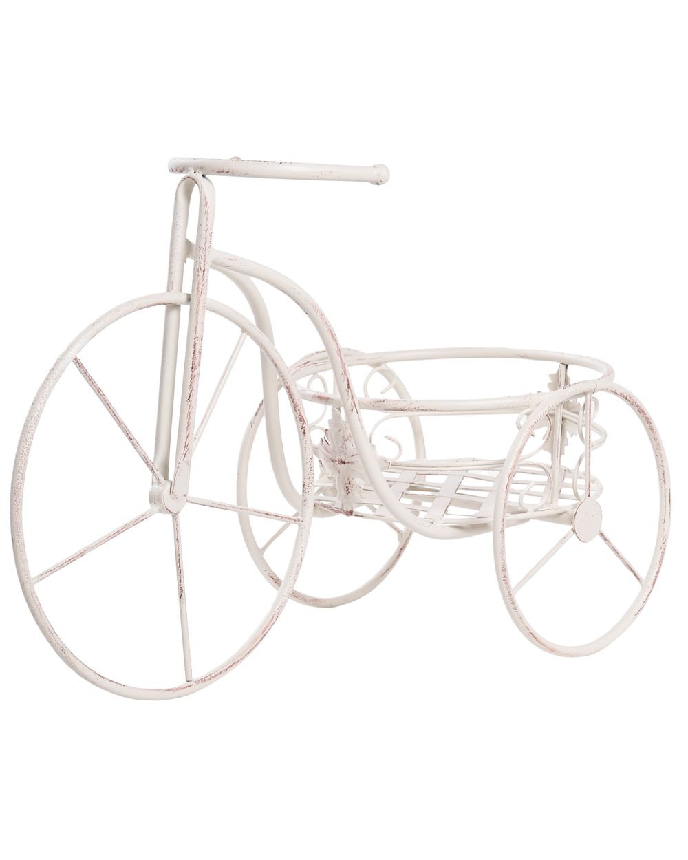 Stojan na květiny Kolo HAREBELL 52 cm Kov Krémově bílá