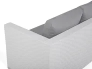 Garden Lounge Set with Table 8 Seater XXL Modular PE Rattan White Right Hand_705591