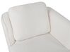 Chaise-longue em tecido bouclé branco-creme à esquerda ARTHEZE_930062