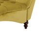 Chaise longue in velluto color giallo mostarda MURET_751391