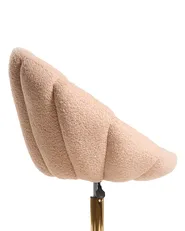 Krzesło obrotowe ANNABELLE Boucle Brzoskwiniowy_1100984