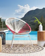 Gartenstuhl ACAPULCO Polyrattan Fuchsia_1149727