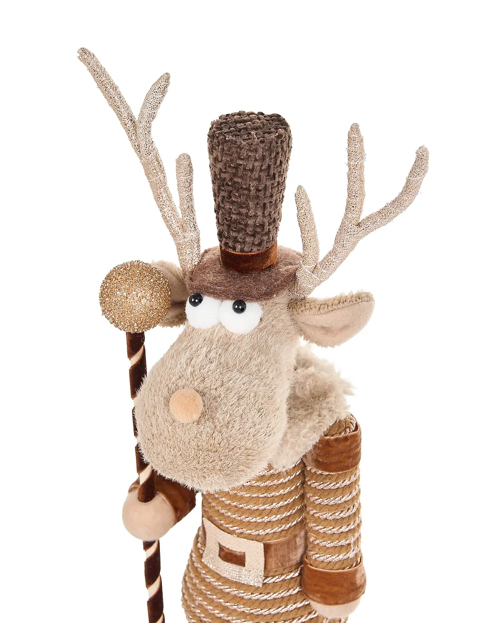 Set of 2 Figurines HAMARI 66/68 cm Bear Reindeer Beige_1156754