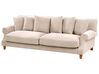 3 Seater Fabric Sofa Beige EIKE_918857