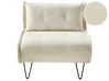 Canapé convertible 1 place en tissu bouclé beige clair VESTFOLD_930402