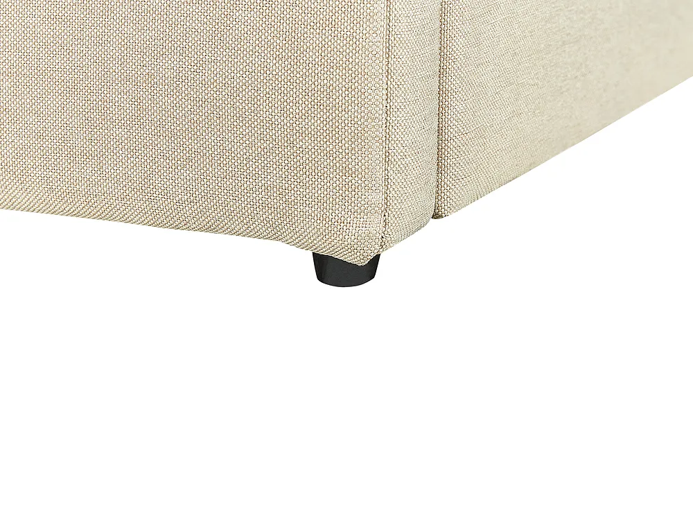 Bett mit Stauraum DREUX Stoff Beige 160 x 200 cm_861178