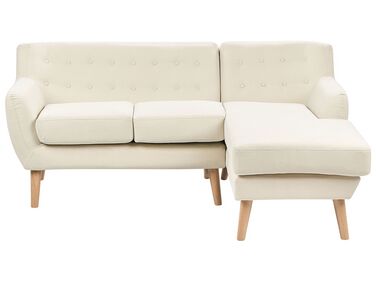 3-Sitzer Ecksofa hellbeige linksseitig MOTALA