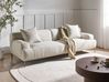 Sofa dla 3 osób MATILA Boucle Złamana biel