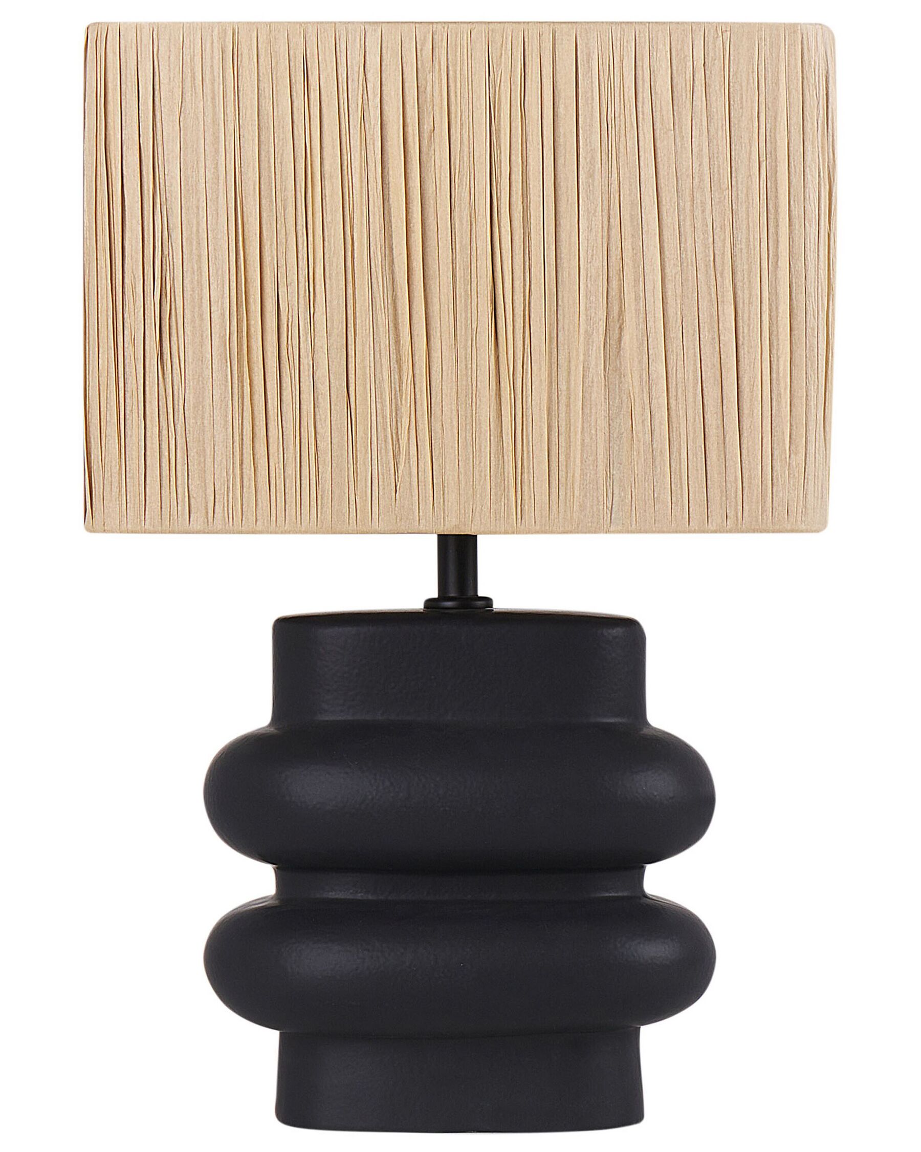 Ceramic Table Lamp Black JUDY_891558