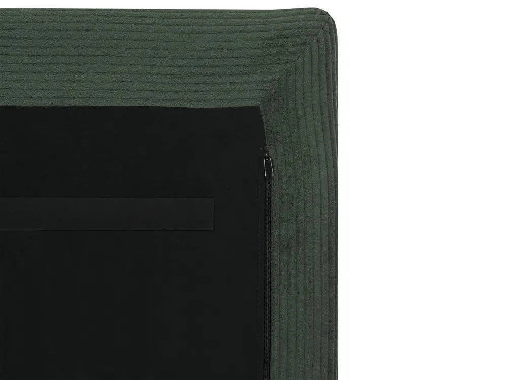 Modular Corner Sofa 3 Seater EGERIS Corduroy Dark Green Right Hand_1067210