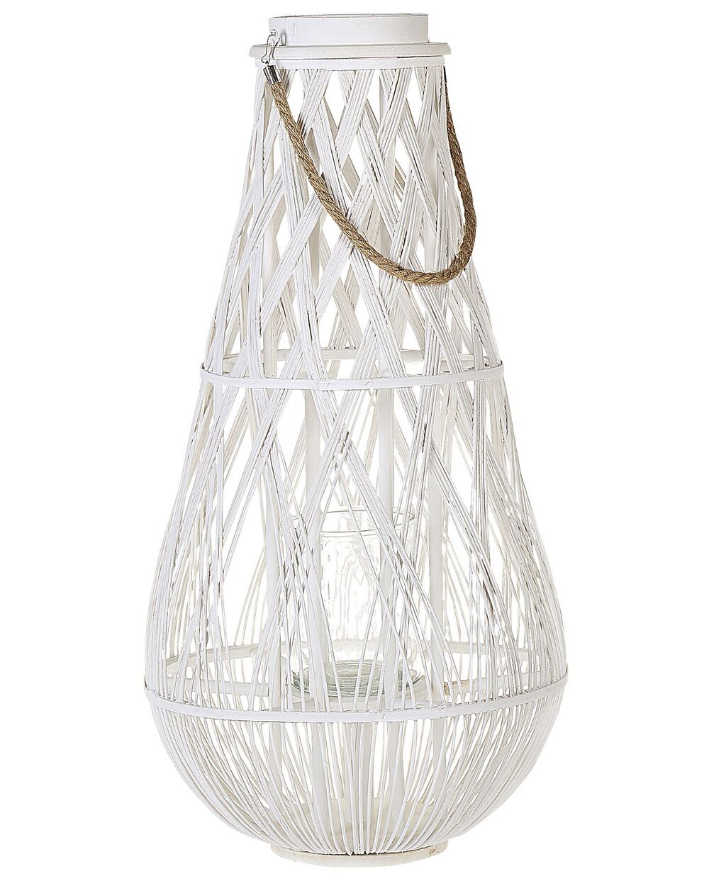 Lanterna TONGA 77 cm Bambù Bianco