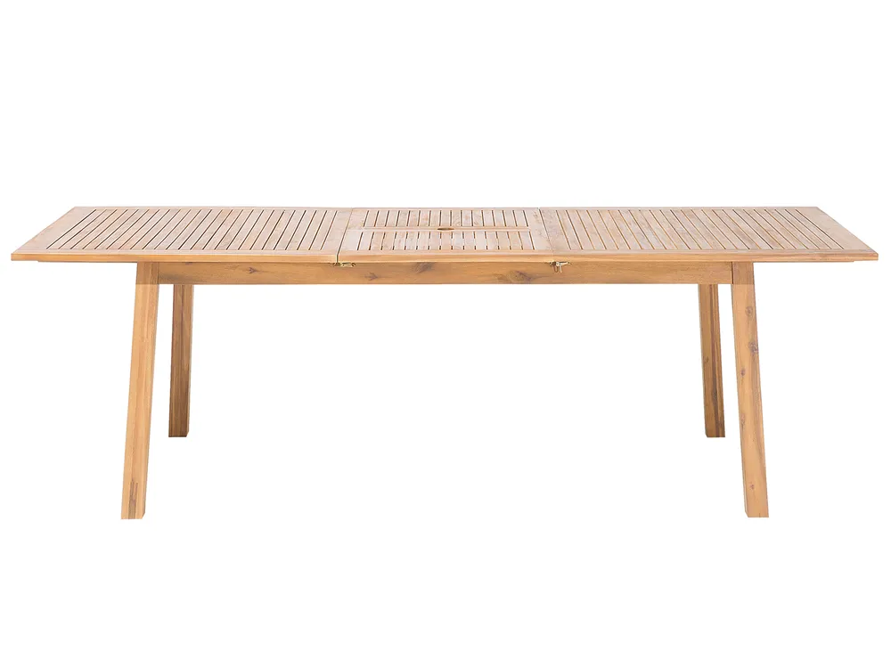 Extending Garden Dining Table CESANA 180/240 cm 100 cm Acacia Wood Light Brown_691146