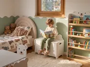 Skrzynia na zabawki MIMILI 48 cm z ławką Biały_1115571
