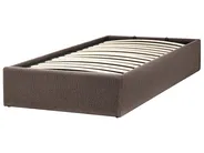 Ottoman Bed without Headboard DINAN Boucle Taupe 90 x 200 cm (EU Single)_1065114
