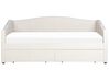 Fabric EU Single Daybed Light Beige VITTEL_876416