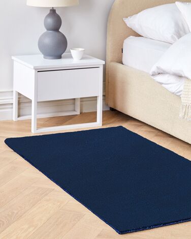 Viscose Area Rug 80 x 150 cm Navy Blue GESI II