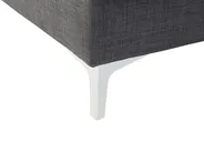 Corner Sofa 4 Seater KIRUNA Fabric Dark Grey Right Hand_642747