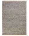 Vlnený koberec 140 x 200 cm sivá/hnedá BANOO_848857