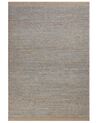 Wool Area Rug 140 x 200 cm Grey BANOO_848857